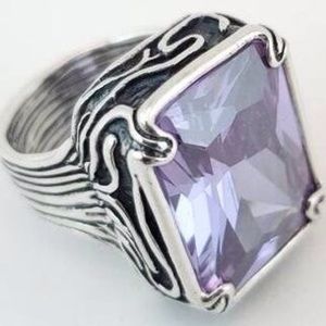 Lavender Fields Sterling Silver Ring